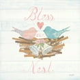 thumbnail image 2 of Prahl, Courtney 12x12 White Modern Wood Framed Museum Art Print Titled - Lovebirds III, 2 of 4