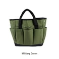 thumbnail image 4 of Riwesomey Bolsa de herramientas para jardinería, organizador de almacenamiento con bolsillos, tela Oxford, gran capacidad, césped al aire libre Herramientas eléctricas Verde oscuro Riwesomey TO011984-01, 4 of 6