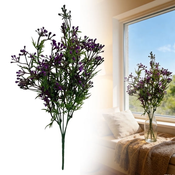Artificial Pearl Berry Flower Stem Faux Greenery Bush for Home Wedding Table Centerpiece Garden Decor,A,1 Bundle