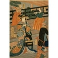 thumbnail image 3 of Utagawa Yoshiiku 17x24 Black Modern Framed Museum Art Print Titled - Gokakoku . Gankiro Ni Oite Sakamori No Zu (1860), 3 of 5