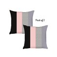 thumbnail image 2 of Housse de Coussin Carrée 18 Pouces à Rayures Colorées (Set de 2), 2 of 4
