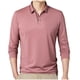 thumbnail image 2 of pstuiky manga larga para hombre, Pijama deportivo para hombre, para estar en casa, de color liso, con camiseta deportiva de manga larga y cuello vuelto Tops de talla grande para hombre xl, 2 of 6