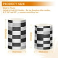 thumbnail image 6 of Yayeee Flameless Candles with Remote Flickering Battery Operated Multi Color Changing, Black and Gray Plaid Pattern, 6 of 7