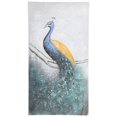 thumbnail image 1 of Pintura al óleo pintada a mano, textura moderna de pavo real sobre lienzo, obra de arte, decoración del hogar, 1 of 5