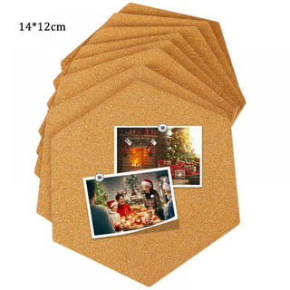 Juvale 3-Pack Cork Bulletin Boards - Hexagonal Decorative Tiles in