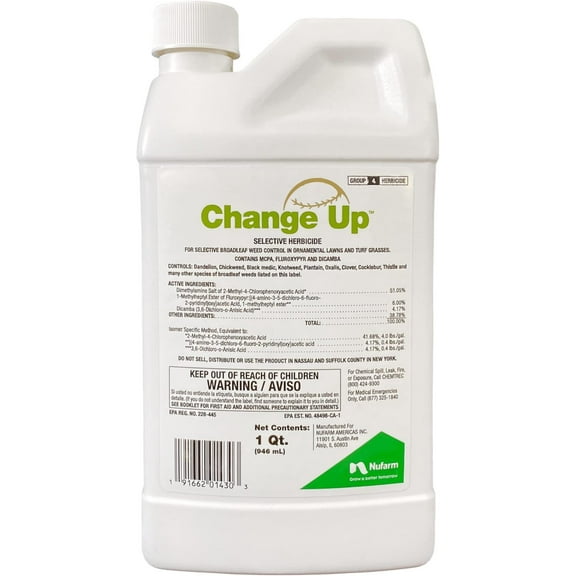Change Up, Premium Selective Herbicide to Provide Powerful Weed Control, 32 oz