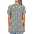 thumbnail image 3 of Top tipo túnica Addtoo para mujer 2025, casual, manga corta, 3XL, 3 of 5