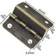 thumbnail image 2 of Bisagras de bronce antiguo, 2 bisagras de caja decorativas, bisagras de hardware plegables para puertas, gabinetes, muebles, gabinetes de joyería vintage, 2 of 5