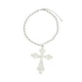 thumbnail image 4 of EHJRE Cross Necklace Fashion Costume Accessories Chunky for Party Birthday Holiday Sliver, 4 of 9
