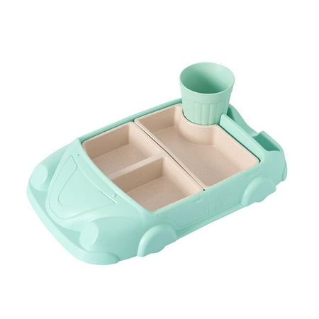 

Hot Clearance! Pedty 1X Dinner Plate Fun Design Of Children S Tableware Set with Car Shaped Dining Plates and Food Plates│Car Plate Green