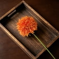 thumbnail image 6 of HonestMatter Floral Arrangements, Round Spherical Dandelion Artificial Flowers for Vase, Realistic Silk Home Decor for Living Room Table Centerpieces, Orange, 1 Piece, 6 of 7