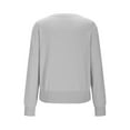 thumbnail image 4 of Ltctricy Sweaters for Women Fall Fashion Long Sleeve V Neck Solid Color Knit Pullover Sweater Tops Casual Winter Clothes(Silver,XX-Large), 4 of 4