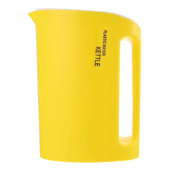 PTOOTP Yellow Plastic Pitcher for Home Use with Leak-Proof Lid