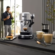 Delonghi Dedica Maestro Plus Espresso Machine with Automatic Steam Wand, EC950M