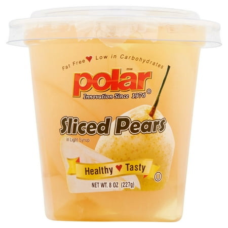 (3 pack) (3 Pack) 8OZ. POLAR PEAR FRUIT CUP IN LIGHT SYRUP