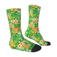 thumbnail image 4 of Yiaed St Patrick's Day6 Print Great elasticity Crew Socks Sports socks for Men and Women, 4 of 5