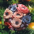 thumbnail image 6 of Christmas Ceramic Ornament Red Poppy Flower Christmas Bauble Pink And Purple Poppies Christmas Tree Decoration Indoor Outdoor Yard for Woman Friend Birthday, 6 of 8