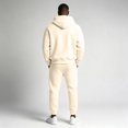 thumbnail image 4 of Zorvxlyn Men 2 Piece Sweatsuits Sets Fleece Hooded Sweatshirt and Sweatpants Jogging Suit Fall Winter Fuzzy Tracksuit Hoodie Suit Set Men's Outfits Beige M, 4 of 7