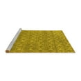 thumbnail image 2 of Ahgly Company Machine Washable Indoor Rectangle Trellis Yellow Modern Area Rugs, 3' x 5', 2 of 4