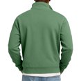 thumbnail image 5 of LTTVQM Mens Polo Long Sleeve Shirt Button Basic Solid Color Polo Shirt Classic Loose Casual Collared Shirts T-Shirt Green S, 5 of 6