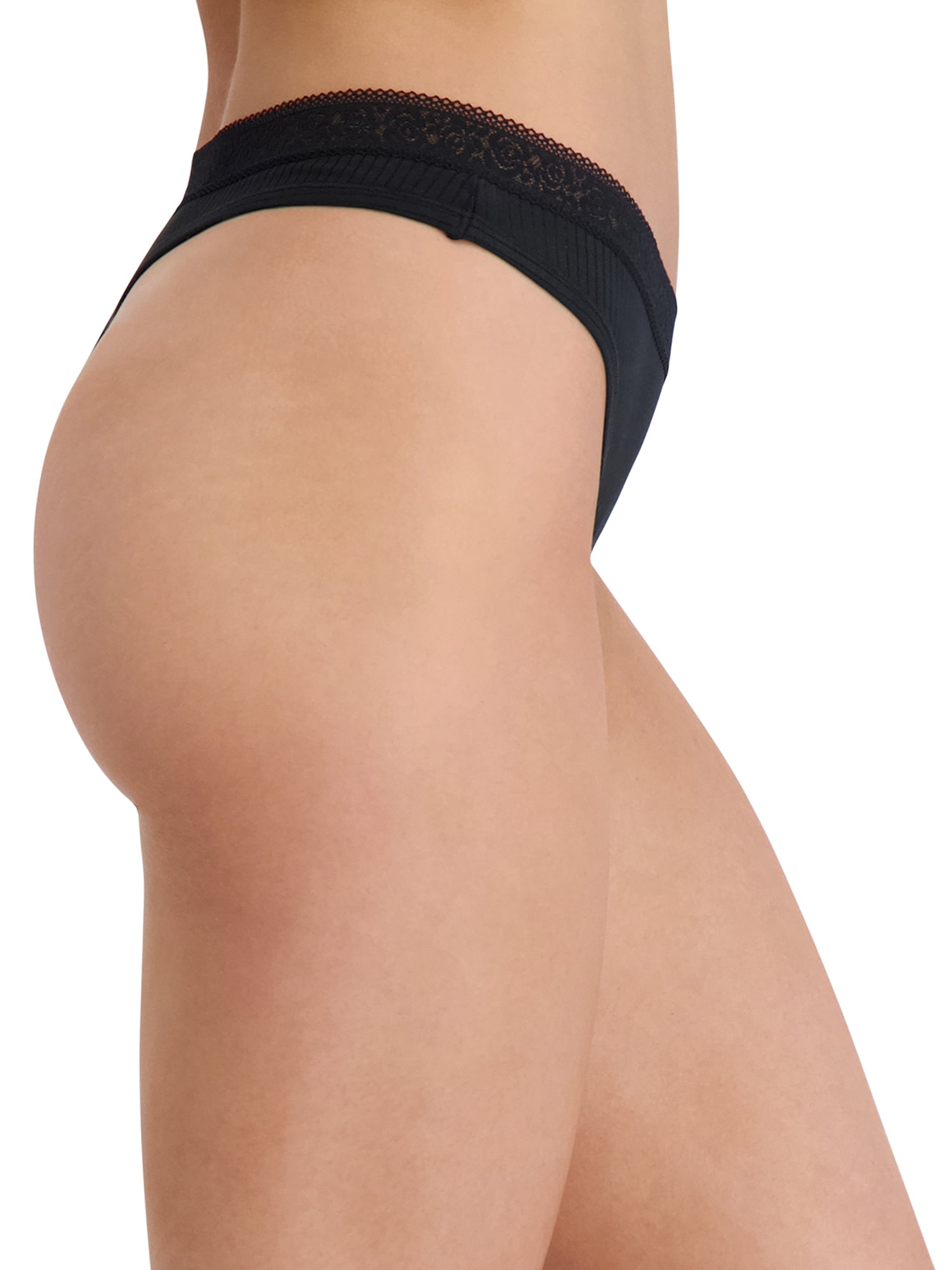 Jessica Simpson Women's Shadow Stripe Thong, 2-Pack, Size S-XXXL