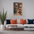 thumbnail image 6 of AIOE Funny African American Bathroom Canvas Wall Art Humor Afrocentric Black Couple Unpleasant Smell Cover Nose Painting Pictures Wall Decor Print Artwork for Home Decor Unframe: 12x18in, 6 of 7