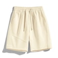 thumbnail image 3 of XAOFW Solid Color Casual Shorts For Man Everyday Wear Relaxed Fit Shorts Holiday Party Comfortable Bottoms, 3 of 3