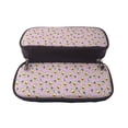 thumbnail image 5 of Picia Different Avocados Pattern Large Capacity PU Leather Pencil Case Organizer Pen Marker Holder Double Zipper Storage Bag Big Pencil Pouch for College Office, 5 of 6