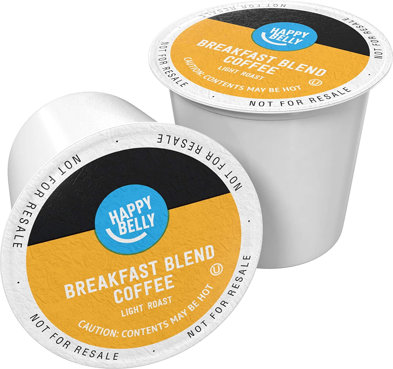 100 Ct. Happy Belly Light Roast Coffee Pods, Breakfast Blend