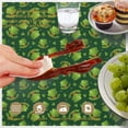 thumbnail image 6 of St. Patrick's Day and Top Hats Round Tablecloth 60", Wrinkle-Resistant Wipeable Cover for Kitchen, Dining, Picnic & Patio, 6 of 6