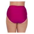 thumbnail image 2 of RAISINS CURVE Women's Pink Stretch Tummy Control RUCHED BIKINI Full Coverage Swimsuit Bottom 24W, 2 of 2