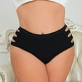 thumbnail image 6 of XuJwPNcy Women's Plus Size Underwear Cut out Side High Waist Panties Stretchy Breathable Soft Comfy Briefs, 6 of 7