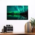 thumbnail image 2 of Fairbanks, Alaska, Northern Lights over Lake (12x18 Aluminum Art, Indoor Outdoor Metal Sign Decor), 2 of 5