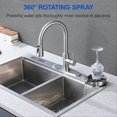 thumbnail image 2 of Metal Glass Rinser for Kitchen Sink 360° Rotary Cup with Brush B, 2 of 4