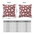 thumbnail image 2 of Yiaed Cute Baseball Print Pillow Covers Super Soft Decorative Square Throw Pillow Covers Case Cushion Covers for Sofa Couch Bedroom Car Decor（No pillow core）-24"x24", 2 of 7