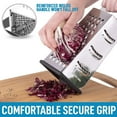 thumbnail image 7 of Zulay Kitchen Box Grater Stainless Steel 4 Sided Cheese Grater Box with Handle, 7 of 7