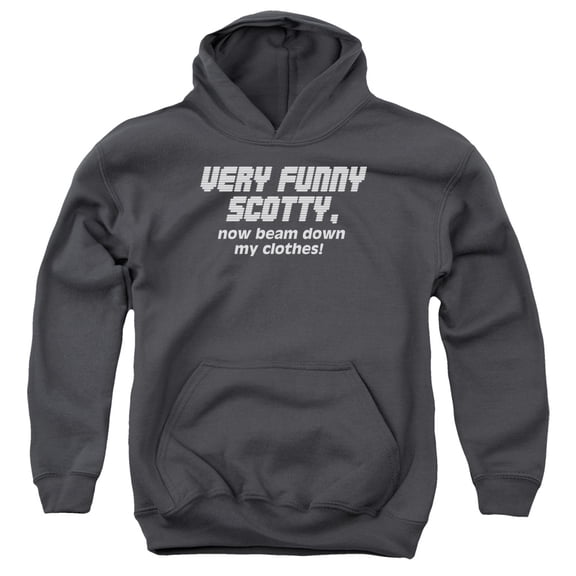 - Very Funny Scotty - Youth Hooded Sweatshirt - Medium
