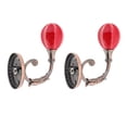 thumbnail image 2 of Ganchos decorativos de pared Vintage de suspensión para cortina Perfecl rojo, 2 of 8