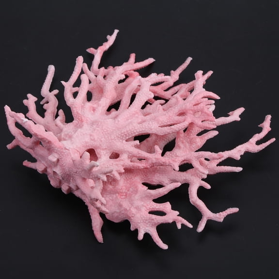BIMZUC Plastic Vivid Artificial Coral Plant Ornament for Aquarium Underwater Fish Tank, Pink Small (6.30 in / 16 cm)