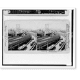 thumbnail image 2 of Historic Framed Print, Looking along the bridge from Brooklyn to New York, 17-7/8" x 21-7/8", 2 of 9