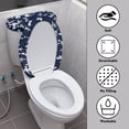 thumbnail image 3 of HELLHERO Cherry Blossom Toilet Cover Set & Bathroom Toilet Cover Set with Soft Polyester Fabric for Dustproof, Washable, 3 of 7