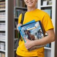 thumbnail image 6 of HELLHERO Paperback Book Cover, 11.42 x 8.66 Inch with Waterproof for Book Club Gifts Zipper Bag, Storage & Portability Vintage for Men Reading Lovers Fater, Horses, 6 of 8