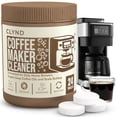 thumbnail image 1 of CLYND Tabletas limpiadoras y descalcificadoras para cafetera, 24 unidades, 1 of 8