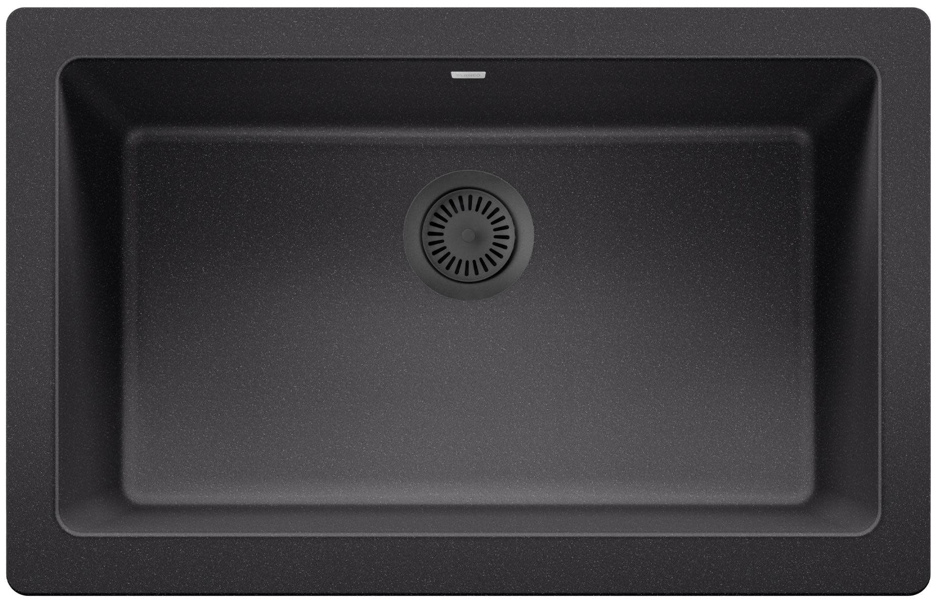 3.5 in. Silgranit-Matched Disposal Flange, Coal Black