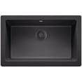 thumbnail image 5 of 3.5 in. Silgranit-Matched Disposal Flange, Coal Black, 5 of 7