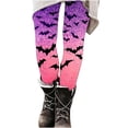 thumbnail image 4 of Karymi Pants for Women Halloween Print Leggings, Gradient Pattern, Stretch High Waist Yoga Pants Casual Workout Trousers, Basic Pants, 4 of 4