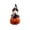 Black, variant on 7.6IN Halloween Gnome on Pumpkin Figurine, Spooky Resin Gnome Statue with Crow, Fall Tabletop Decor for Haunted House,Gray