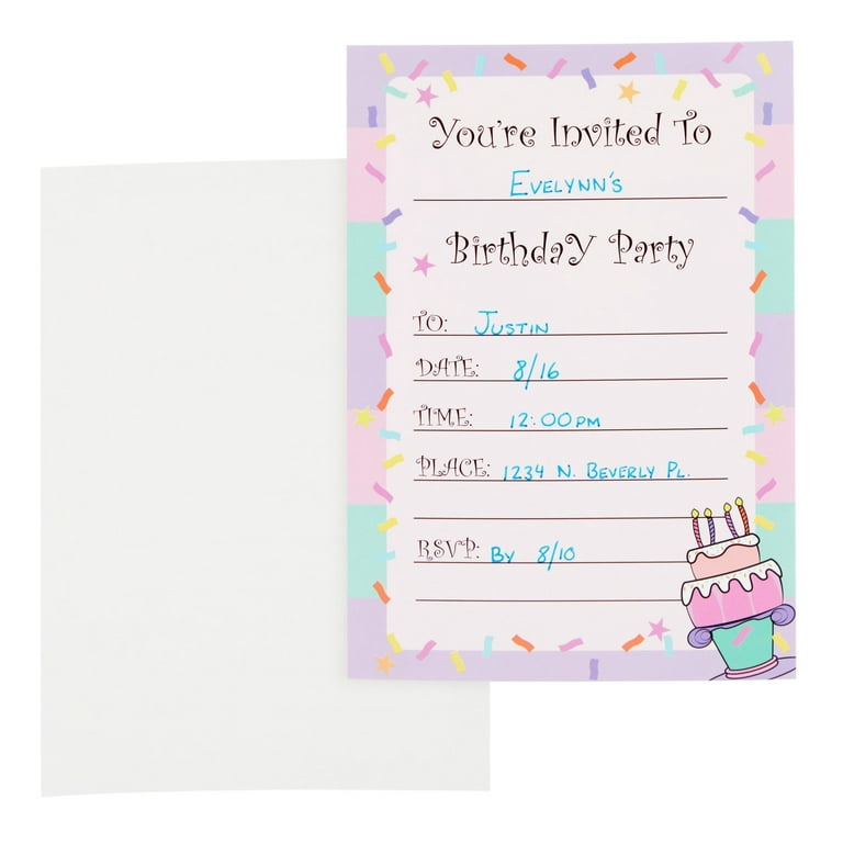 12th birthday invitations