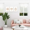thumbnail image 3 of Pink Wall Art Bedroom Modern Pictures Fashion Canvas Prints Rose Gold Paintings Geometric Love Framed Artwork Teen Girls Dorm Decorations,12x12 in, 3 of 6