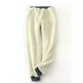 thumbnail image 3 of Sonducket Manténgase abrigado con estilo en invierno Pantalones deportivos de felpa gruesos Pantalones casuales cálidos de invierno elegantes y Prendas para la parte inferior del cuerpo negro XL, 3 of 6